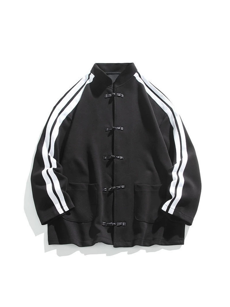 Streetwear Brand Y2K - Женская толстовка оверсайз с воротником-стойкой, черная,
