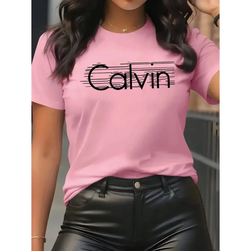 Streetwear Brand Y2K - Calvin женская футболка для отдыха, модные