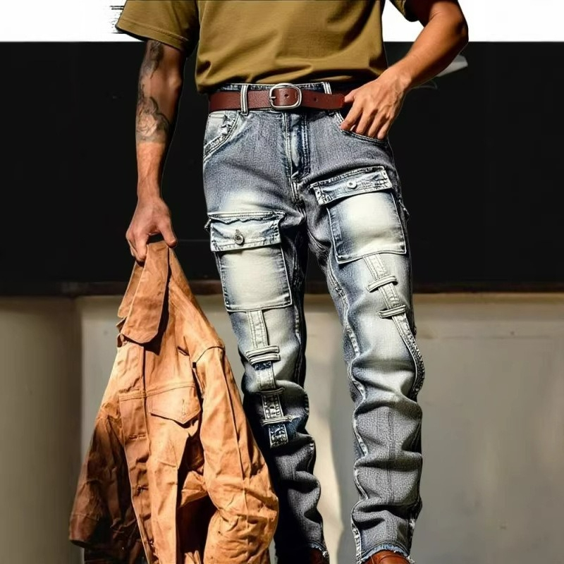 Мужские брюки с эффектом потер – обзор и цена Streetwear Brand America