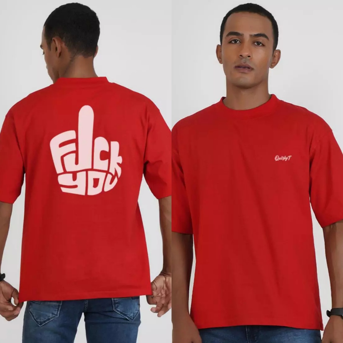 Футболка Don't Care Red Spoof  – обзор и цена Streetwear Brand Red